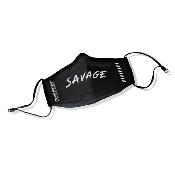 Savage Face Mask With Nose Clip & Adjustable Ear Loop - Crunk Thread