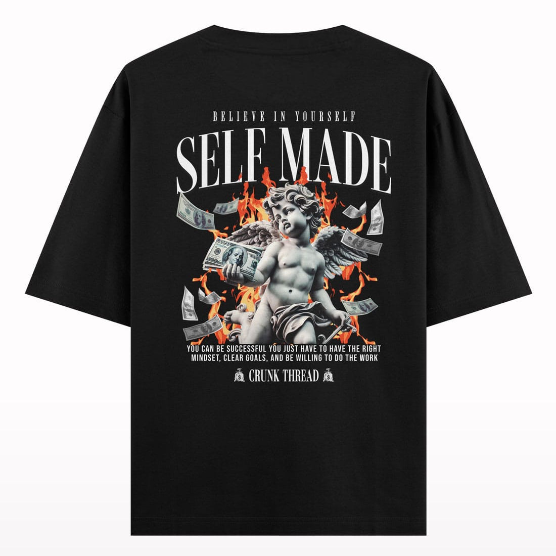 Self Made Oversized T-shirt - Crunk Thread