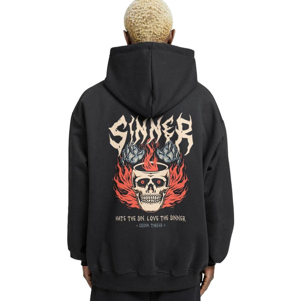Crunk Thread Sinner Relaxed Fit Drop Shoulder Hoodie - Crunk Thread