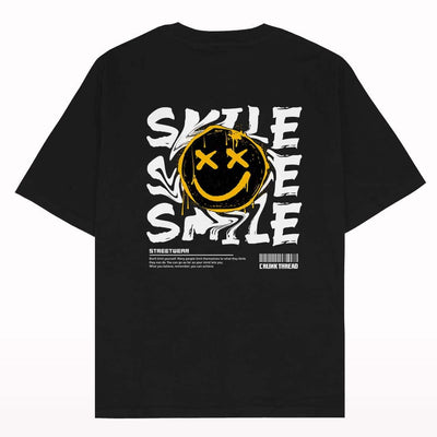 Smile Oversized T-shirt - Crunk Thread