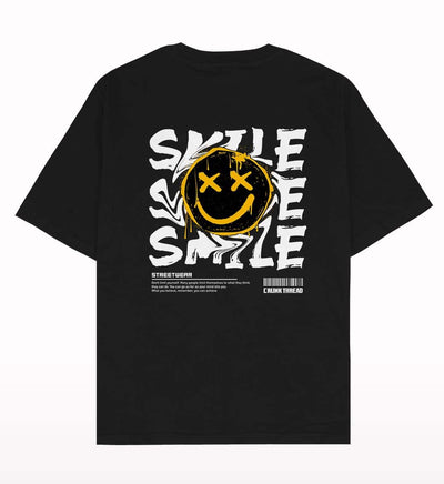 Smile Oversized T-shirt - Crunk Thread