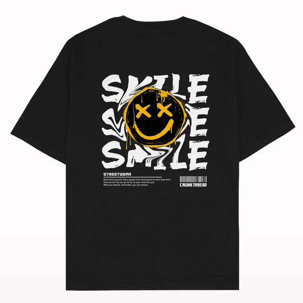 Smile Oversized T-shirt - Crunk Thread