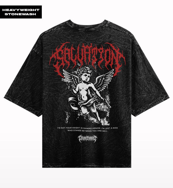 Salvation Stone Wash Oversized T-shirt.