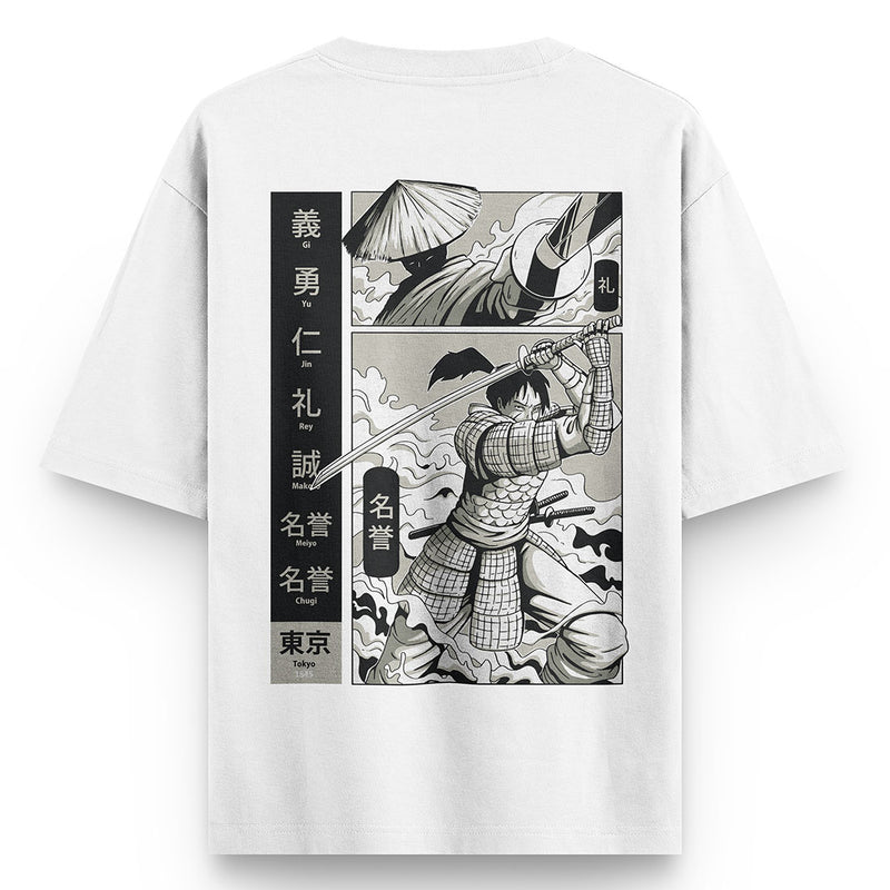 Samurai-oversized-t-shirt - Crunk Thread