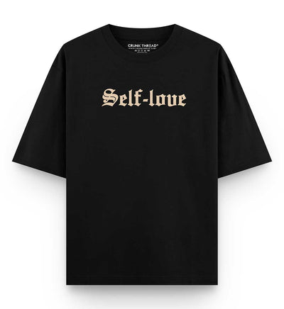 Self Love Oversized Front & Back Print T-shirt