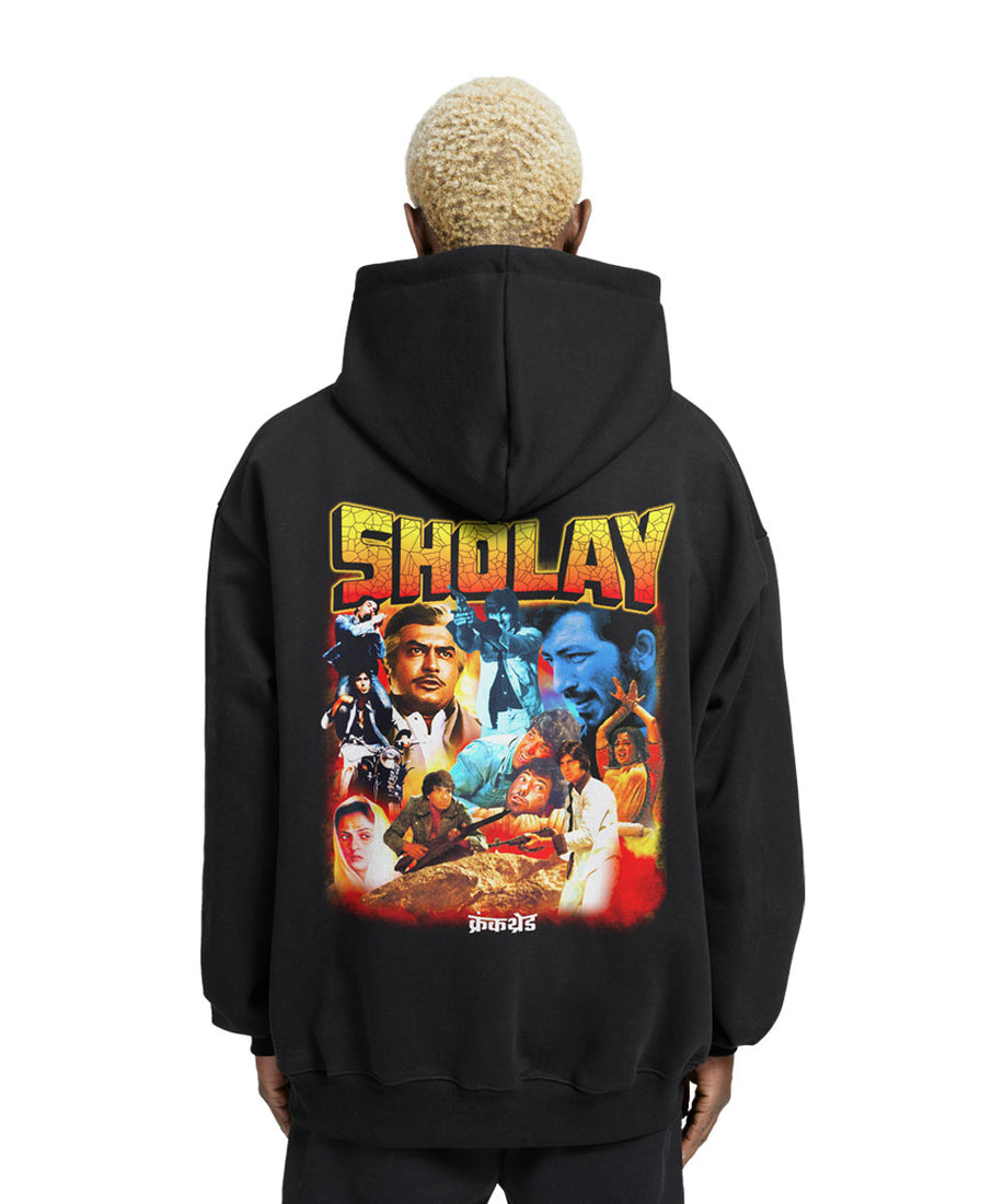 Sholay-back-relaxed-hoodie - Crunk Thread