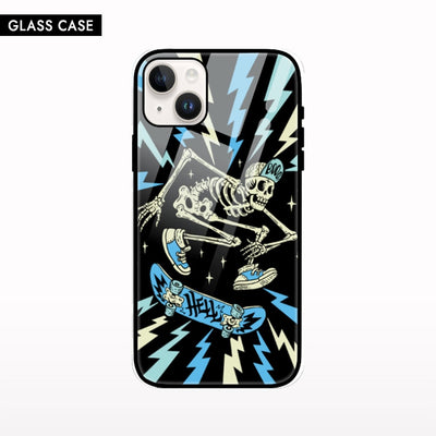 Skeleton Skater iPhone Glass Case - Crunk Thread