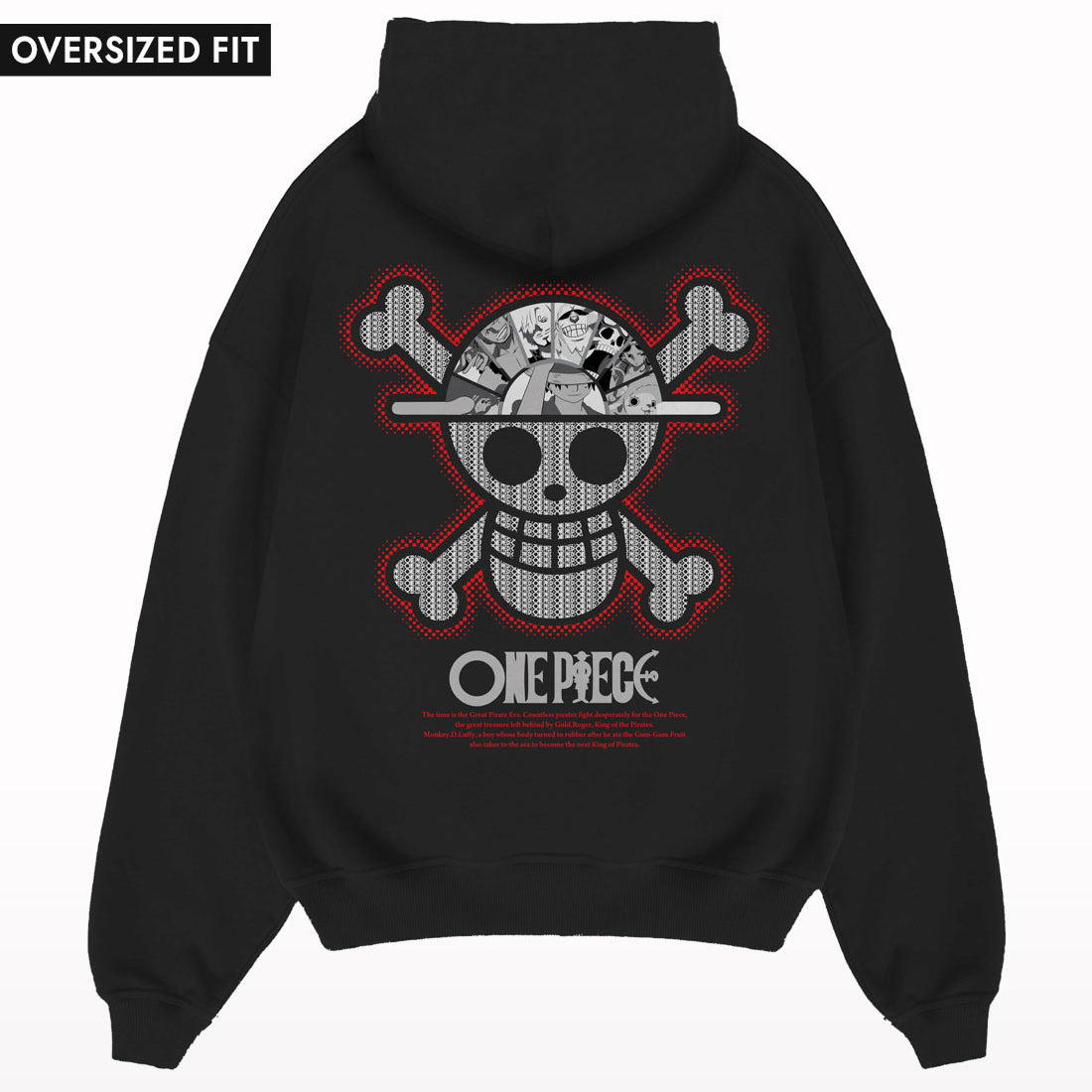 Strawhat-Pirates-One-piece-oversized-hoodie-back - Crunk Thread