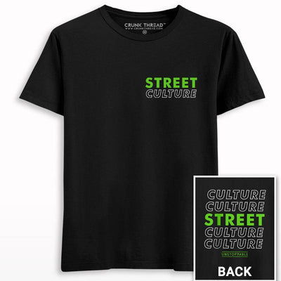 Street Culture Front-Back Printed T-shirt - Crunk Thread