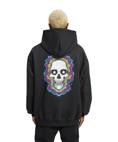 Trippy Relaxed Fit Drop Shoulder Hoodie - Crunk Thread
