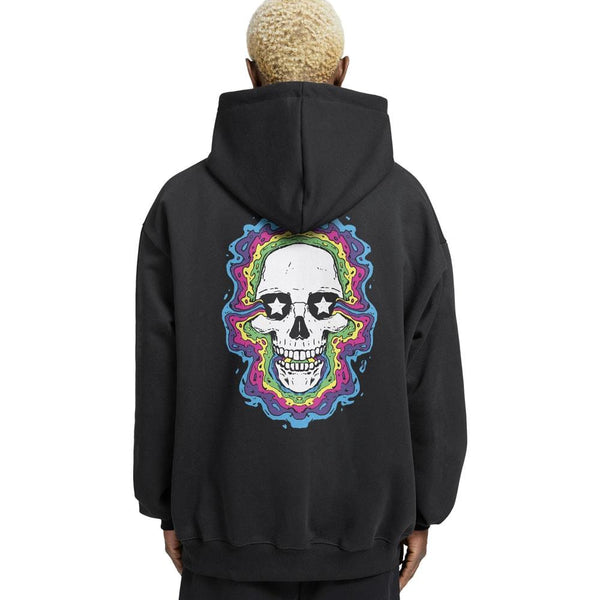 Trippy Relaxed Fit Drop Shoulder Hoodie - Crunk Thread