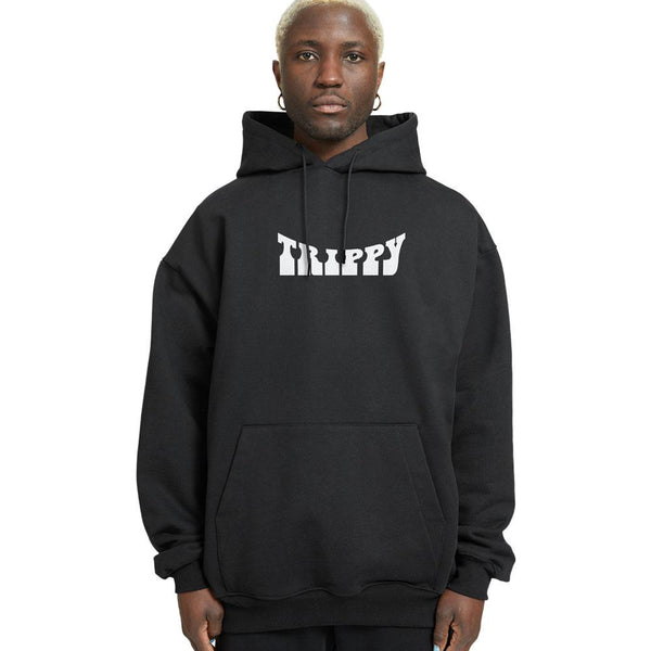 Trippy Relaxed Fit Drop Shoulder Hoodie - Crunk Thread