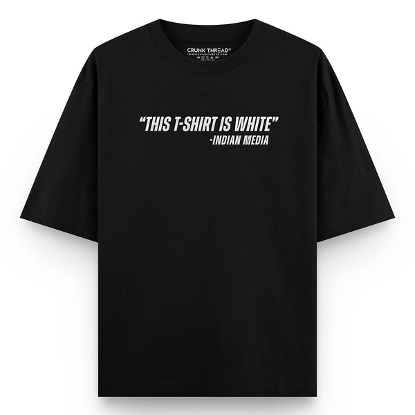 This-t-shirt-is-white-Indian-media-oversized-t-shirt - Crunk Thread
