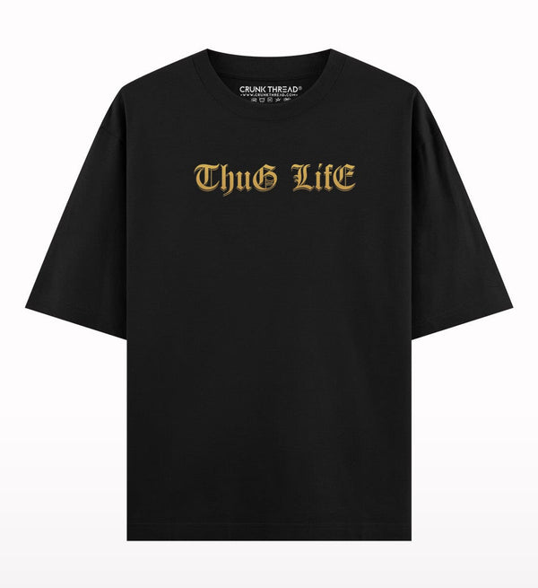 Thug Life Tupac Oversized T-shirt front