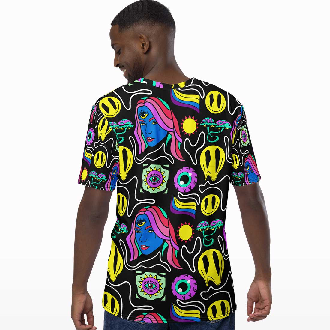 Trippy Hippie All Over Print T-shirt - Crunk Thread