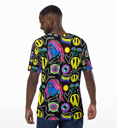 Trippy Hippie All Over Print T-shirt - Crunk Thread