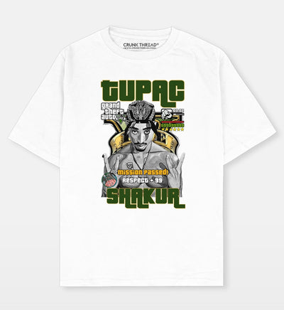 Tupac GTA Oversized T-shirt - Crunk Thread