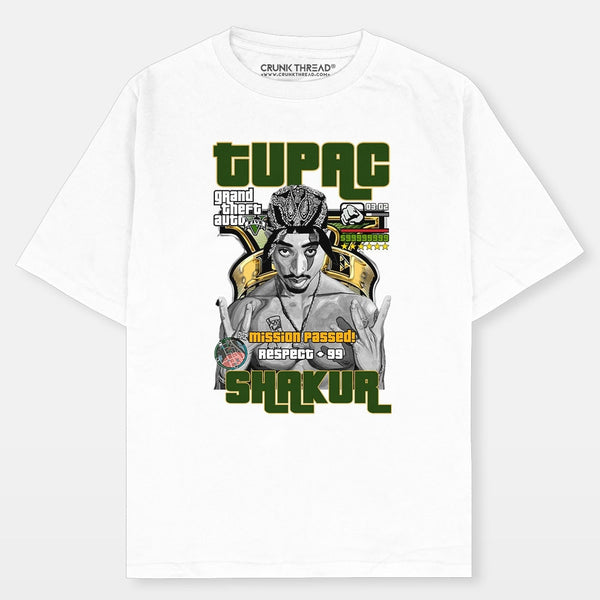 Tupac GTA Oversized T-shirt - Crunk Thread