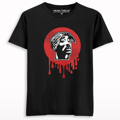 2pac Dripping Vinyl T-shirt - Crunk Thread