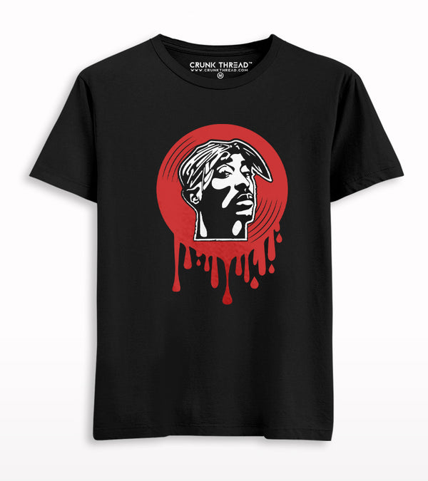 2pac Dripping Vinyl T-shirt