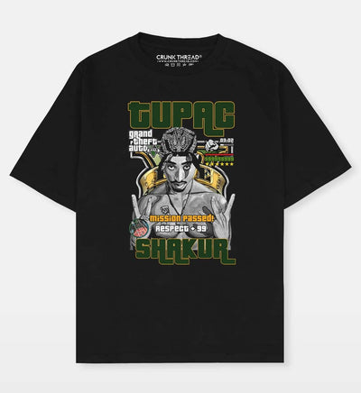Tupac GTA Oversized T-shirt - Crunk Thread