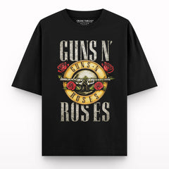 Vintage Rock Band Emblem Oversized T-shirt