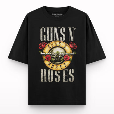 Vintage-rock-emblem-oversized-t-shirt - Crunk Thread