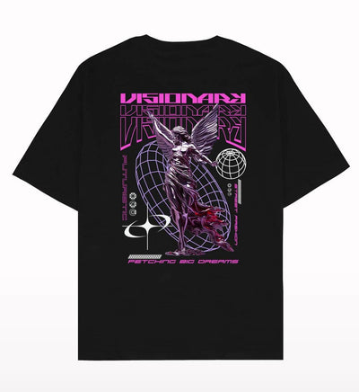 Visionary Angel Y2k Oversized T-shirt - Crunk Thread