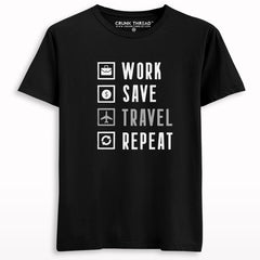 Work Save Travel Repeat T-shirt