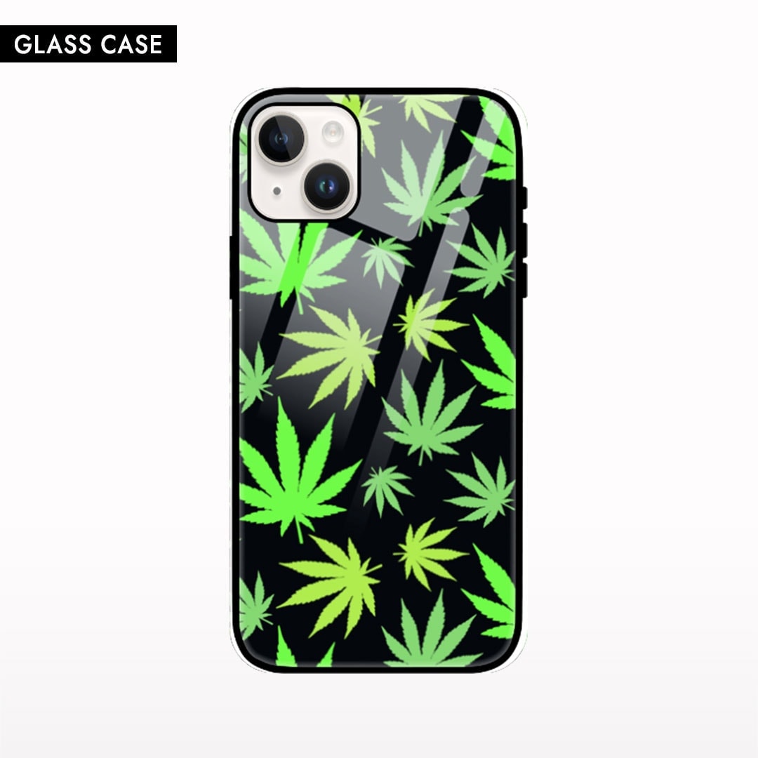 Weed Pattern iPhone Glass Case - Crunk Thread