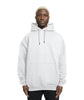 Plain Relaxed Fit Drop Shoulder White Hoodie