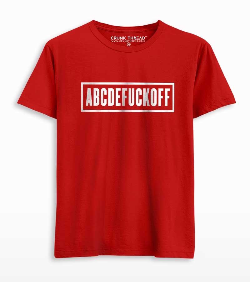 Abcdefuckoff T-shirt - Crunk Thread