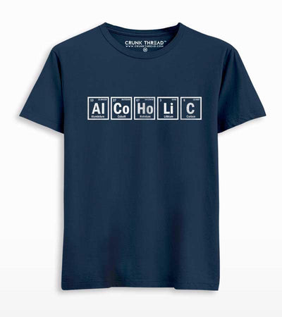 Alcoholic Periodic Table Print T-shirt - Crunk Thread