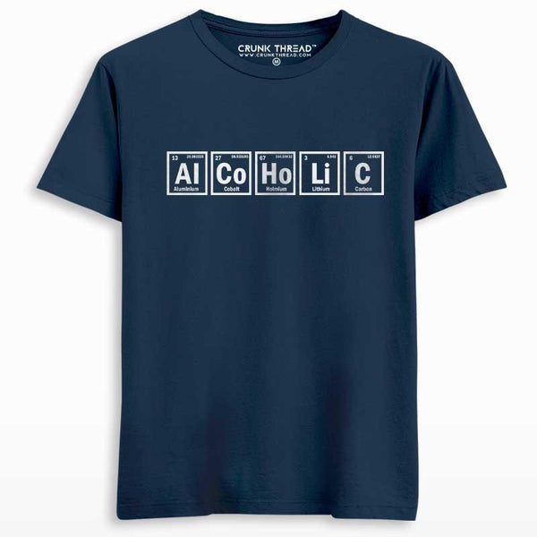 Alcoholic Periodic Table Print T-shirt - Crunk Thread