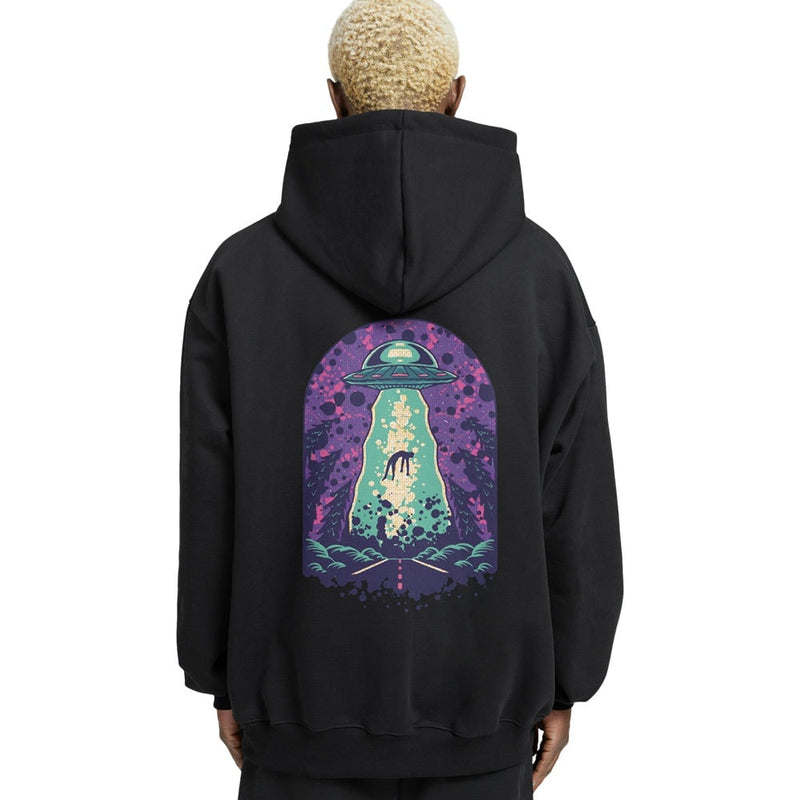 Alien Abduction Relaxed Fit Drop Shoulder Hoodie