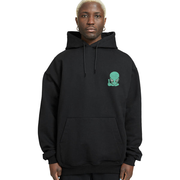Alien Abduction Relaxed Fit Drop Shoulder Hoodie - Crunk Thread