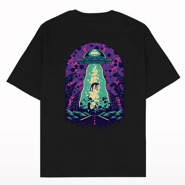 Alien abduction space oversized T-shirt - Crunk Thread