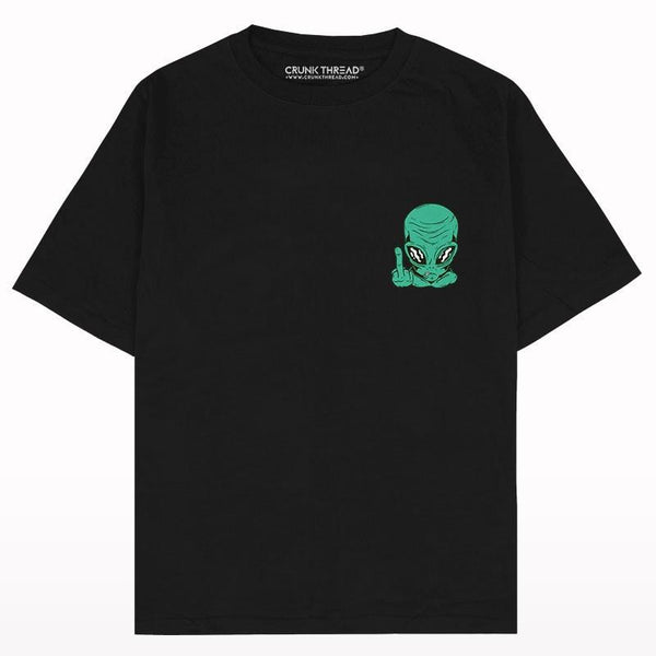 Alien abduction space oversized T-shirt - Crunk Thread