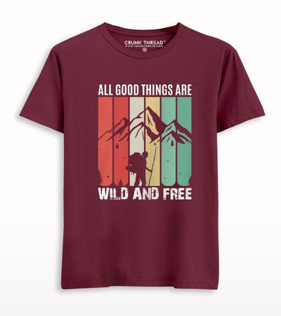 All Good Things Are Wild And Free Graphic T-shirt - Crunk Thread