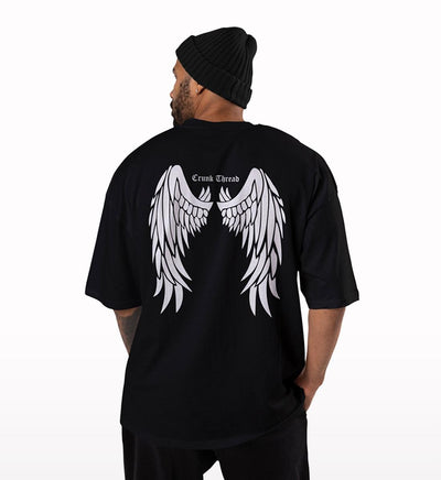 Angel Wings Oversized T-shirt - Crunk Thread