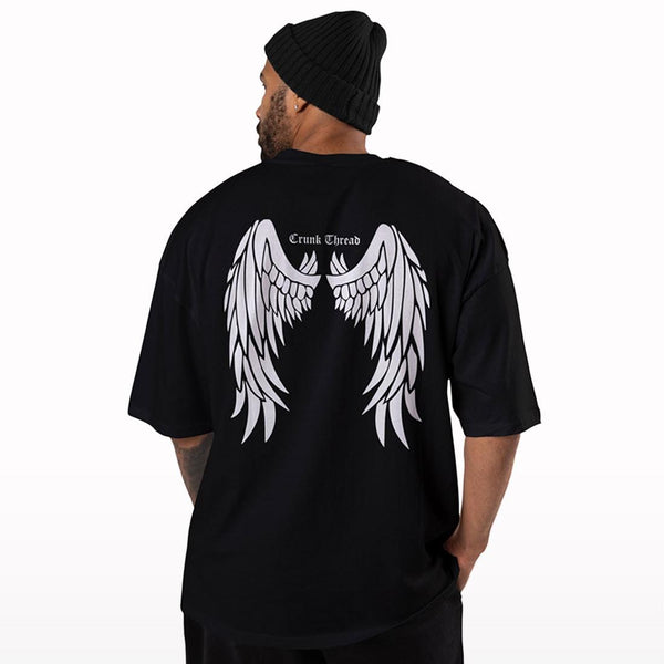 Angel Wings Oversized T-shirt - Crunk Thread
