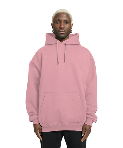 Plain Relaxed Fit Drop Shoulder Light Baby Pink Hoodie - Crunk Thread