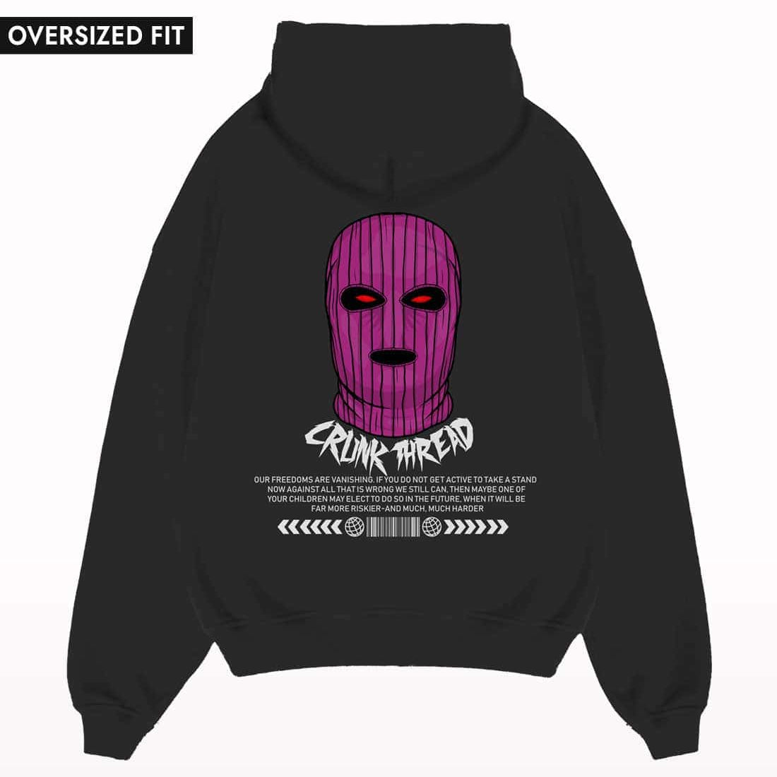 Balaclava Oversized Hoodie - Crunk Thread