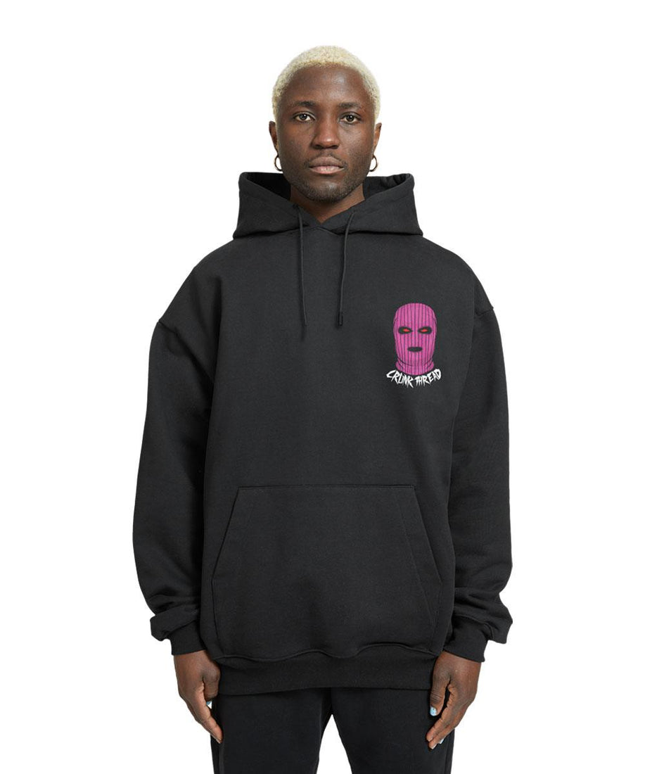Balaclava Relaxed Fit Drop Shoulder Hoodie - Crunk Thread