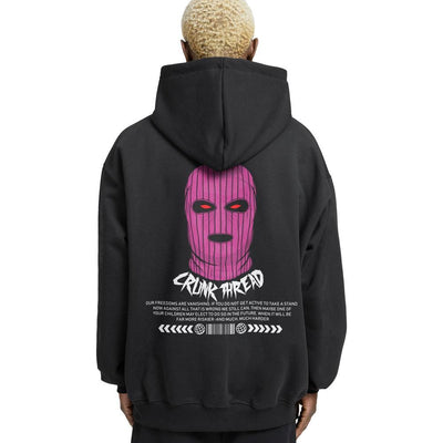 Balaclava Relaxed Fit Drop Shoulder Hoodie - Crunk Thread