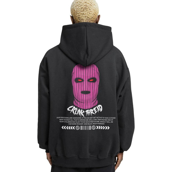 Balaclava Relaxed Fit Drop Shoulder Hoodie - Crunk Thread
