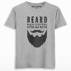 Beard Makes Everything Better Men's Printed T-shirt