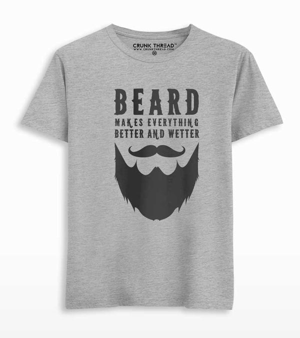 Beard Makes Everything Better Men's Printed T-shirt