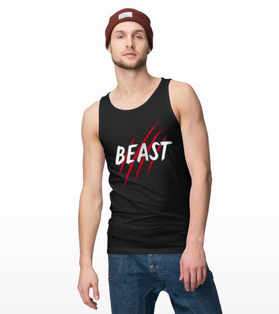 Beast Printed Tank Top - Crunk Thread