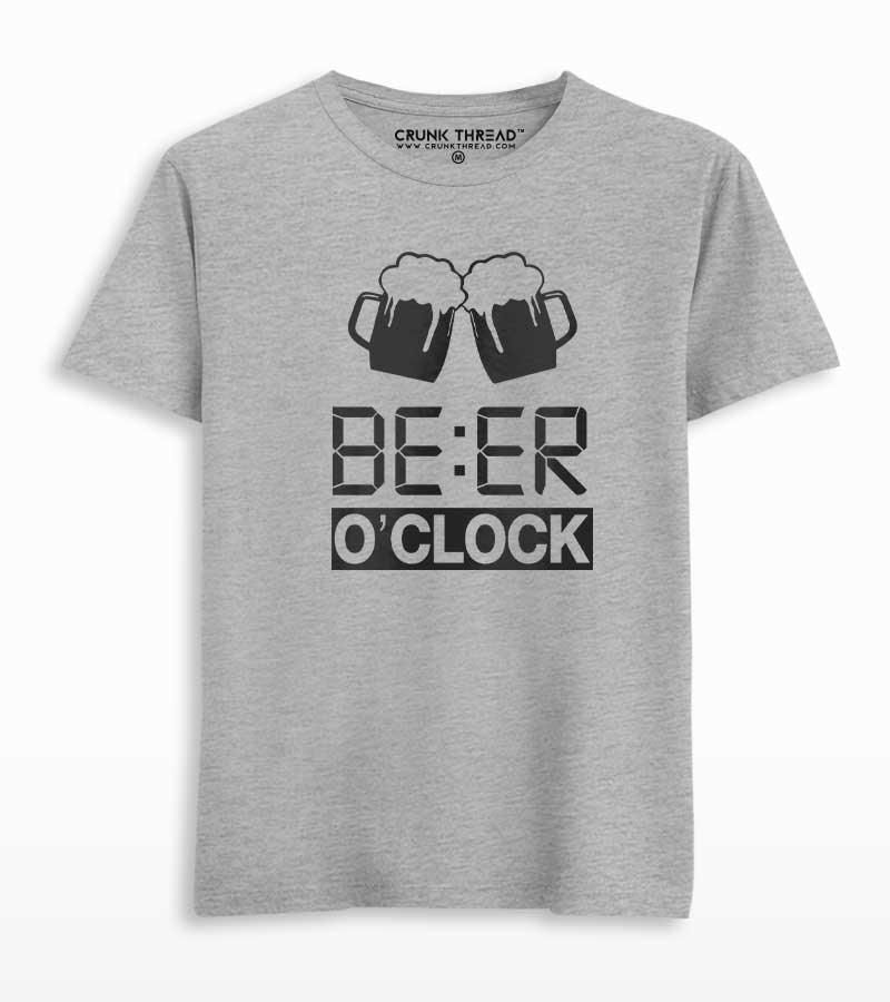 Beer O'Clock Printed T-shirt - Crunk Thread